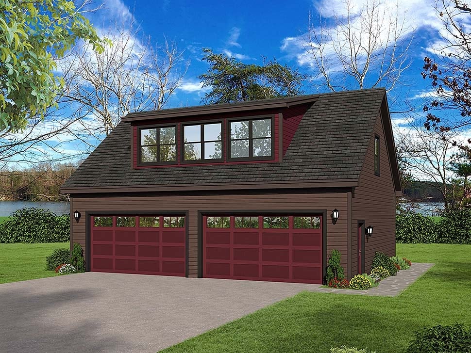 Garage Plan 51690 - 4 Car Garage Elevation