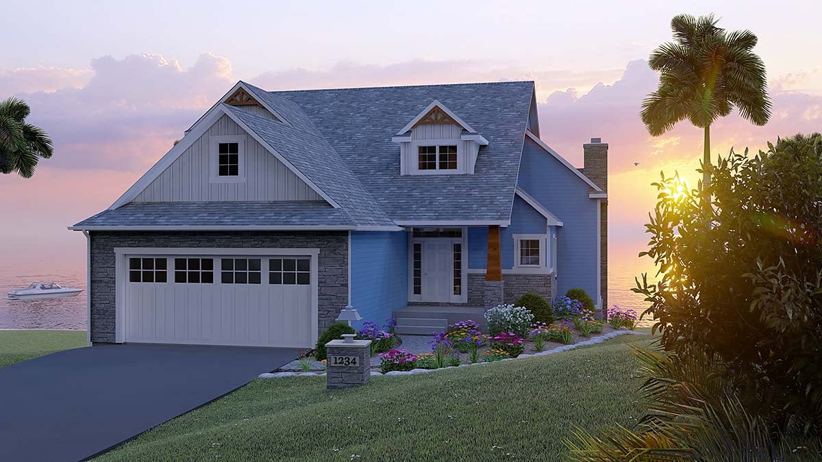 House Plan 51851 Elevation
