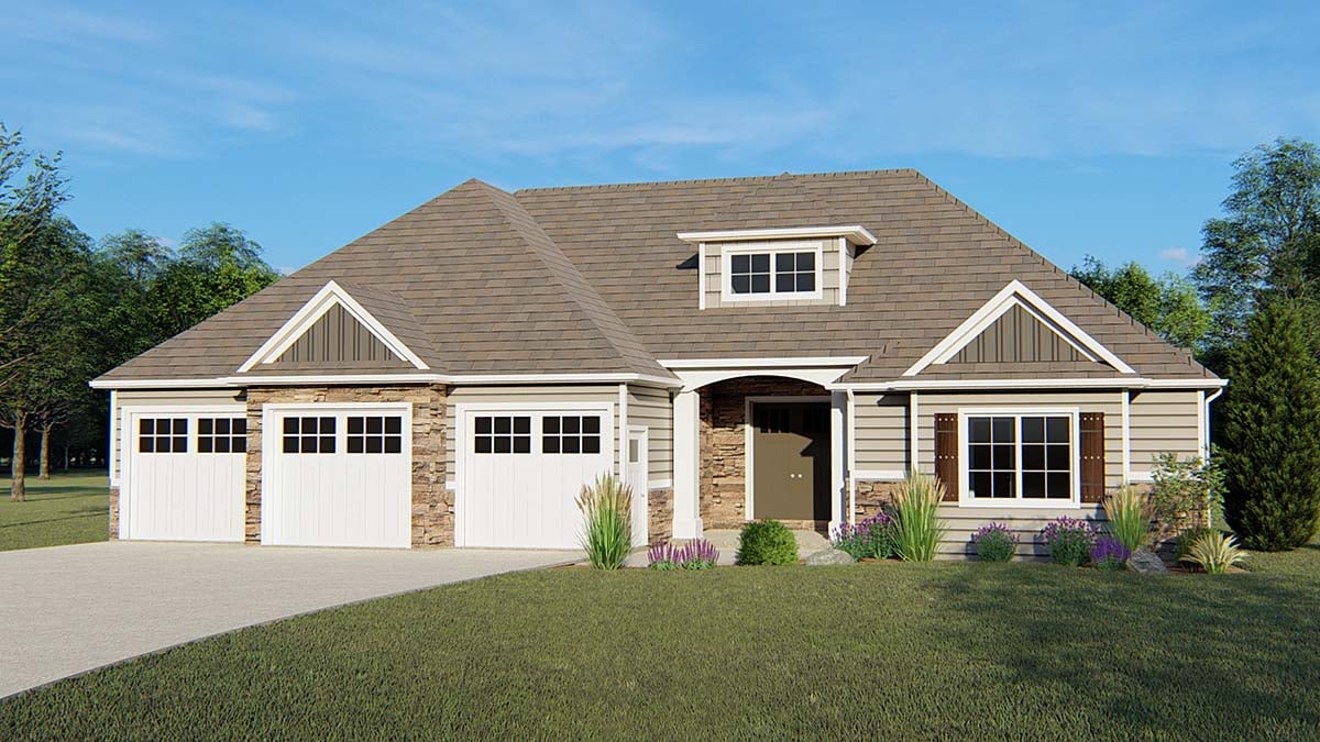 House Plan 51888 Elevation