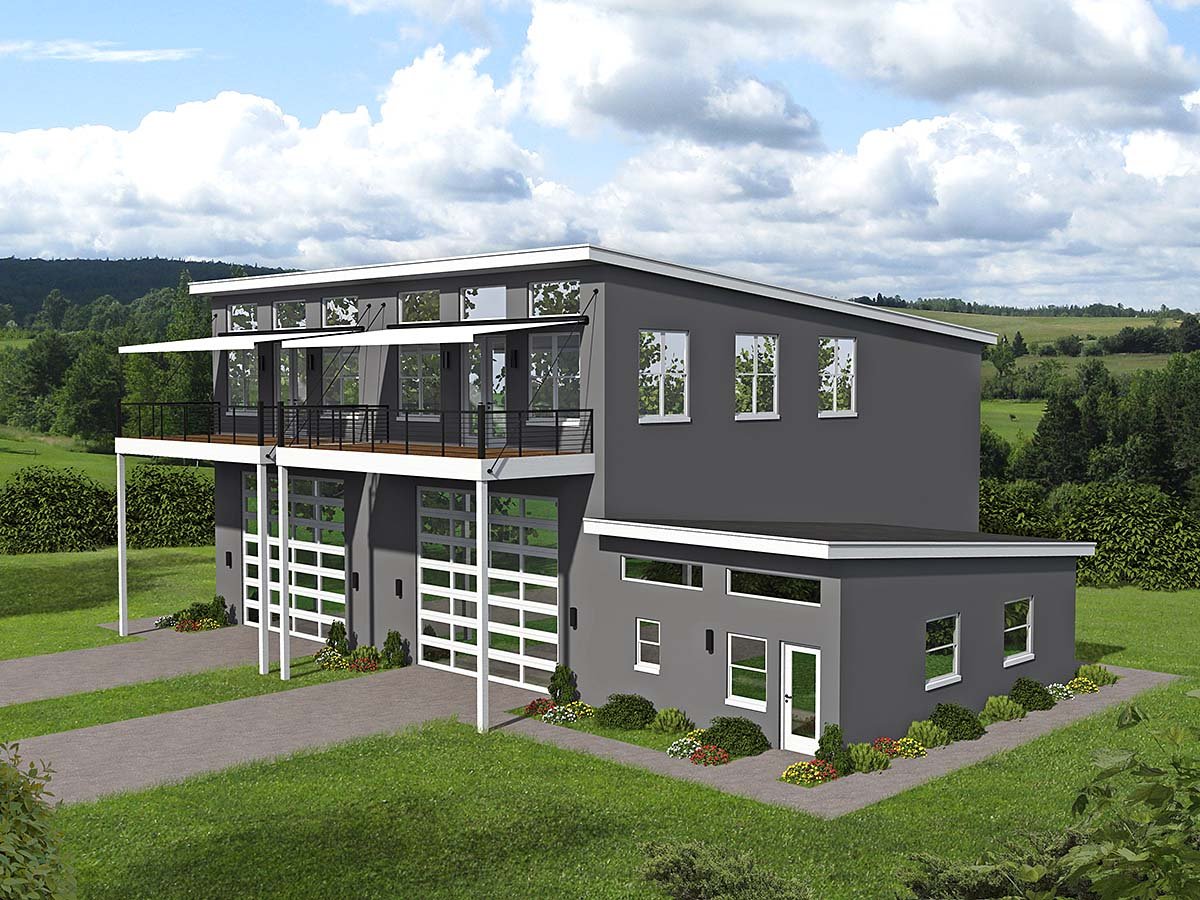 Multi-Family Plan 52108 Elevation