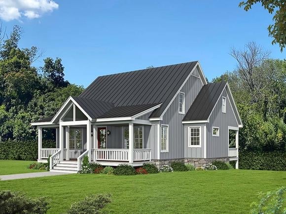 House Plan 52118 Elevation