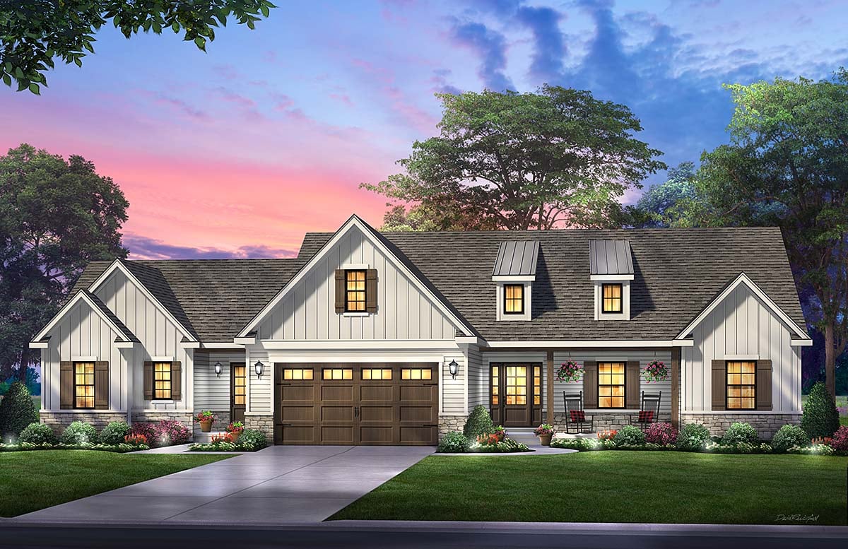 House Plan 52237 Elevation