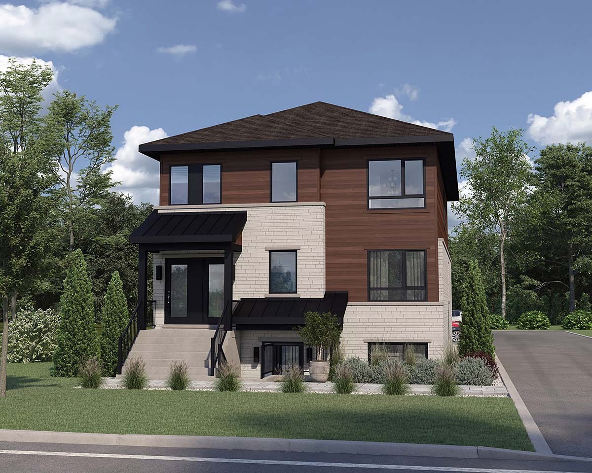 Multi-Family Plan 52841 Elevation