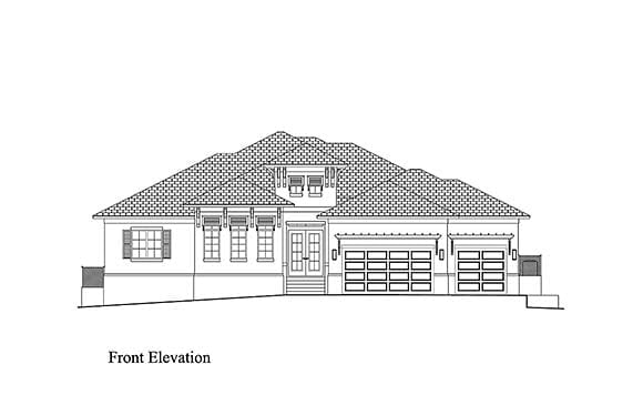 House Plan 52979 Elevation
