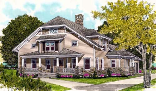 House Plan 53703 Elevation