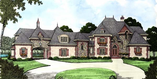 House Plan 53744 Elevation