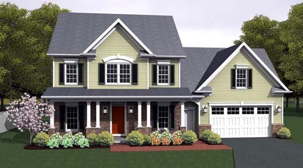 House Plan 54095 Elevation