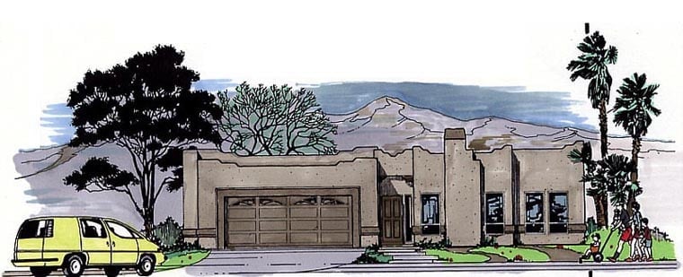 House Plan 54604 Elevation
