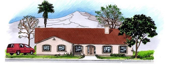 House Plan 54683 Elevation
