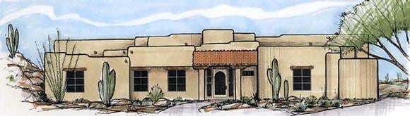 House Plan 54713 Elevation