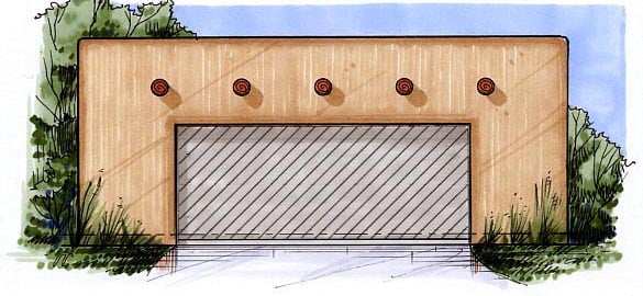 Garage Plan 54797 - 2 Car Garage Elevation