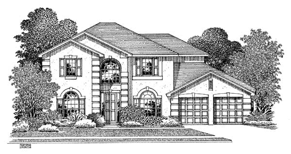 House Plan 54906 Elevation