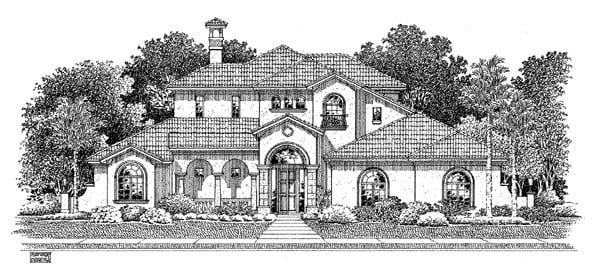 House Plan 54909 Elevation