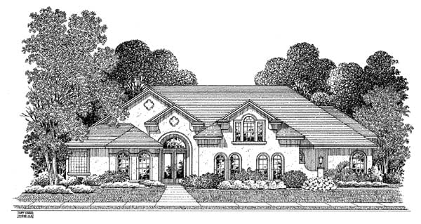 House Plan 54910 Elevation