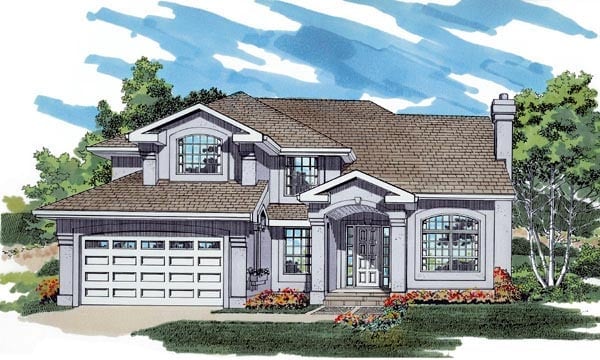 House Plan 55485 Elevation