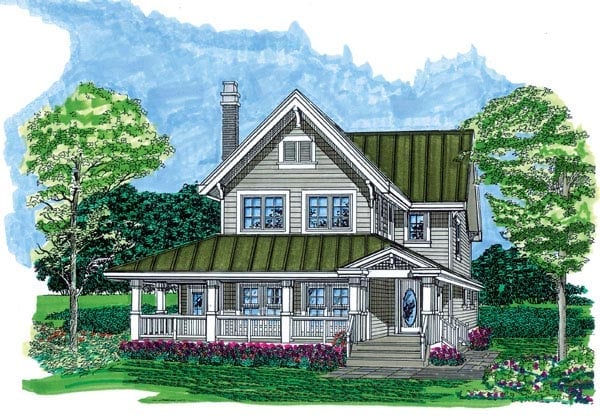 House Plan 55487 Elevation