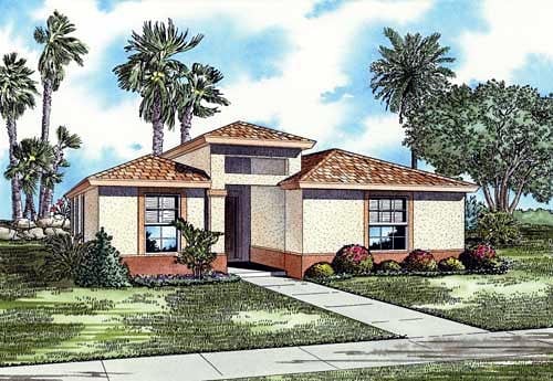 House Plan 55716 Elevation