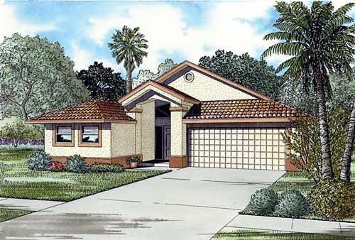 House Plan 55718 Elevation