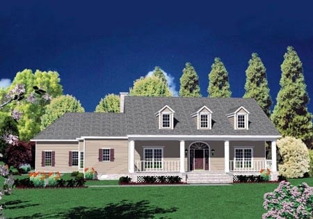 House Plan 56331 Elevation