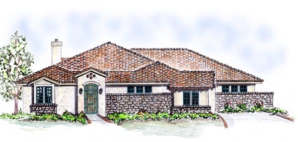 House Plan 56540 Elevation