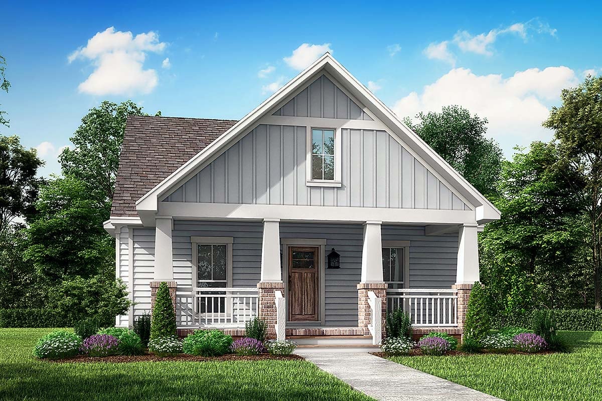 House Plan 56996 Elevation