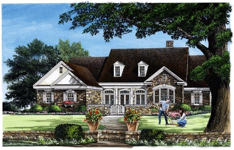 House Plan 57030 Elevation