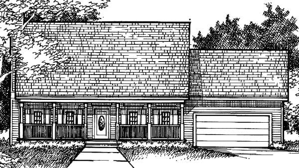 House Plan 57335 Elevation