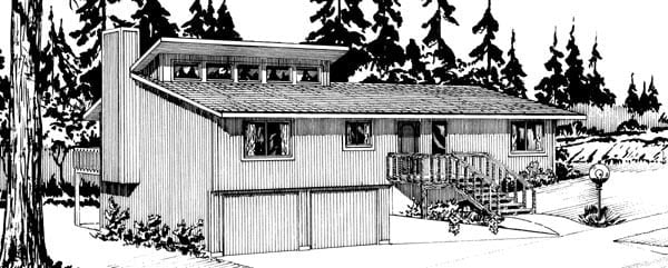 House Plan 57380 Elevation