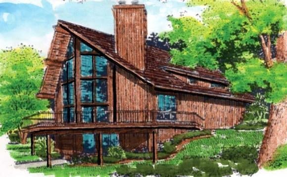 House Plan 57437 Elevation