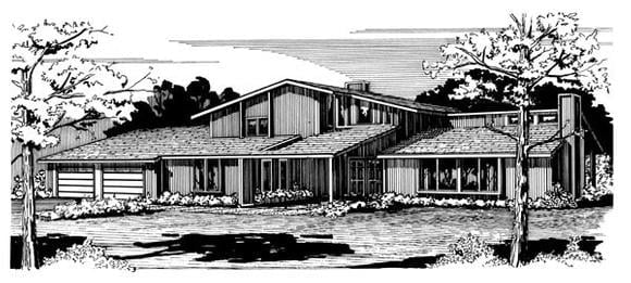 House Plan 57531 Elevation