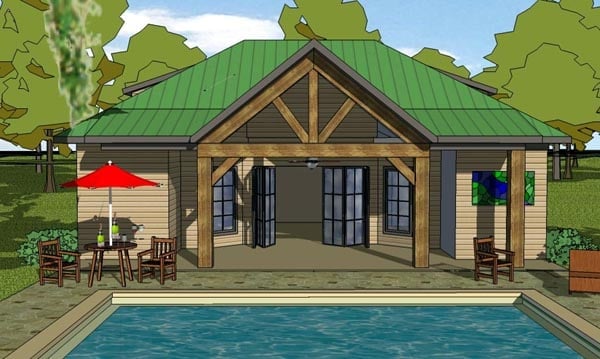 House Plan 57878 Elevation