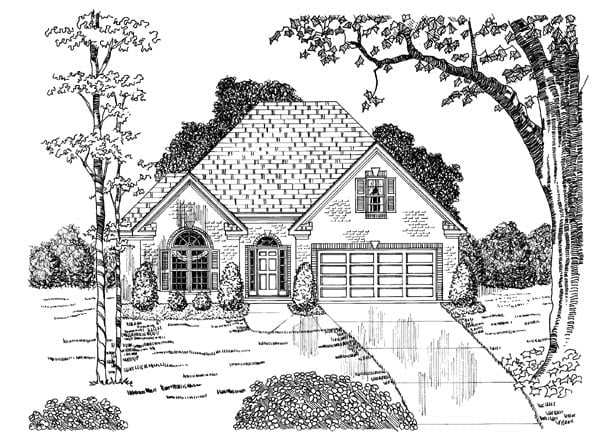 House Plan 58042 Elevation