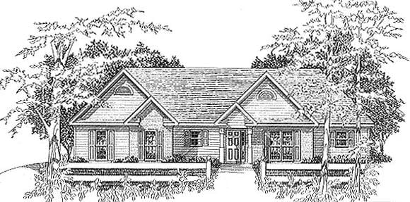 House Plan 58144 Elevation