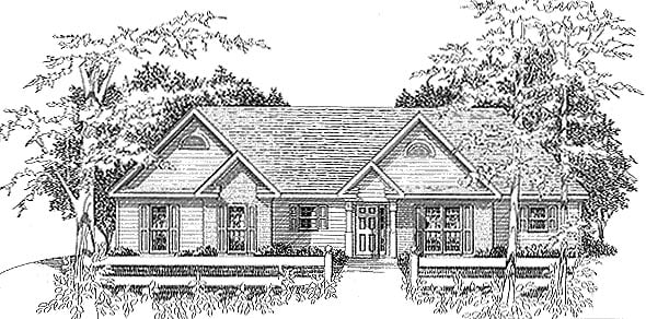 House Plan 58144 Elevation