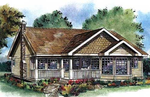 Plan 58554 | Ranch Style with 3 Bed, 2 Bath