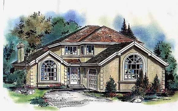 House Plan 58595 Elevation