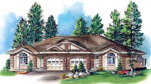 Multi-Family Plan 58770 Elevation