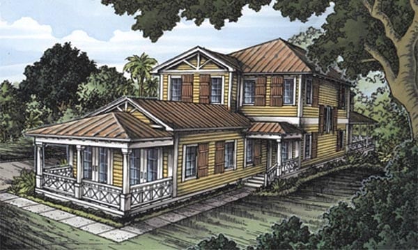 House Plan 58946 Elevation