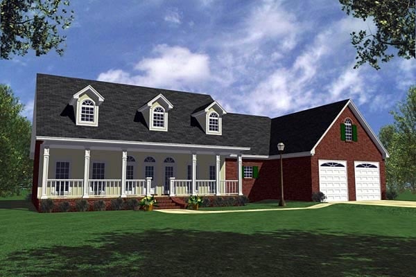 House Plan 59030 Elevation