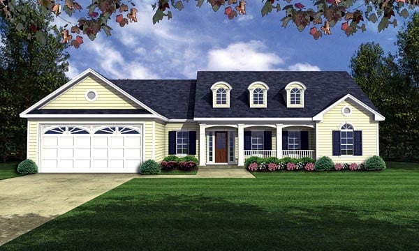 House Plan 59035 Elevation
