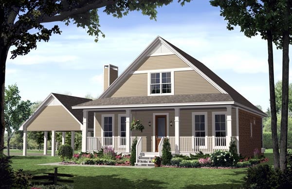 House Plan 59124 Elevation