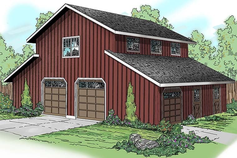 Garage Plan 59474 - 0 Car Garage Apartment Elevation