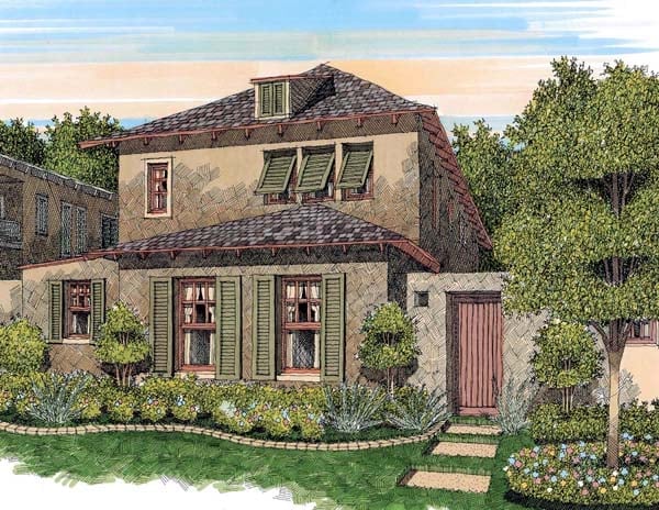 House Plan 59501 Elevation