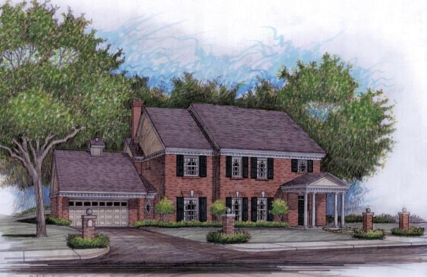 House Plan 59503 Elevation