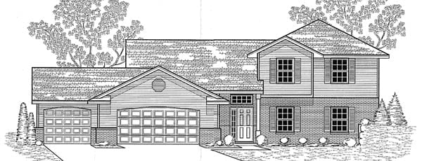 House Plan 59629 Elevation