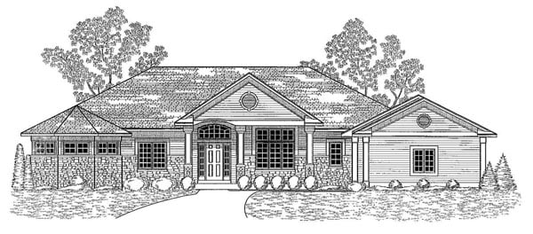 House Plan 59663 Elevation