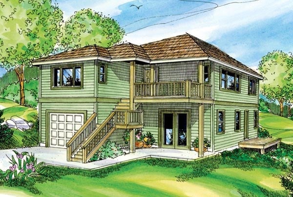House Plan 59720 Elevation