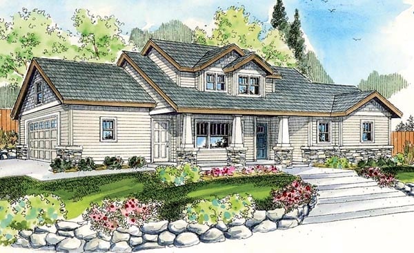 House Plan 59780 Elevation