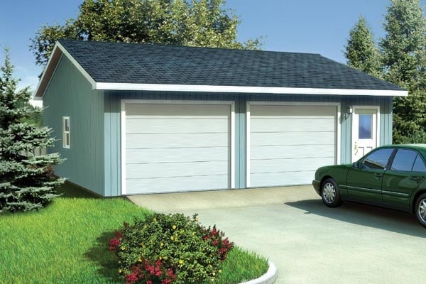 Garage Plan 6011 - 2 Car Garage Elevation