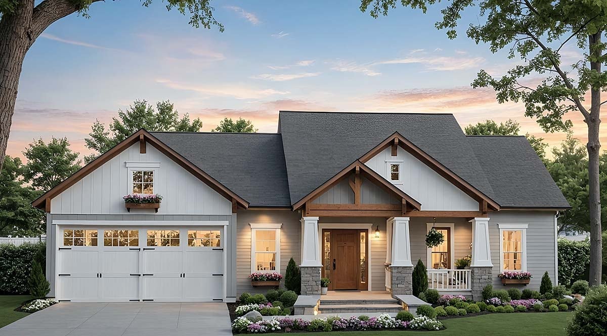 House Plan 60155 Elevation